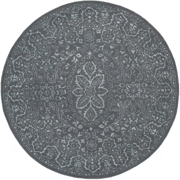 Glamour Hand Tufted Round Area RugOpal & Grey 6 x 6 ft., Safavieh, Mfr#: GLM516C-6R
